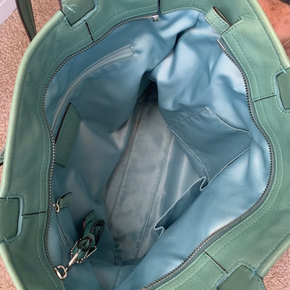 Coach Sea Foam Green Tote - Picture 5 of 5